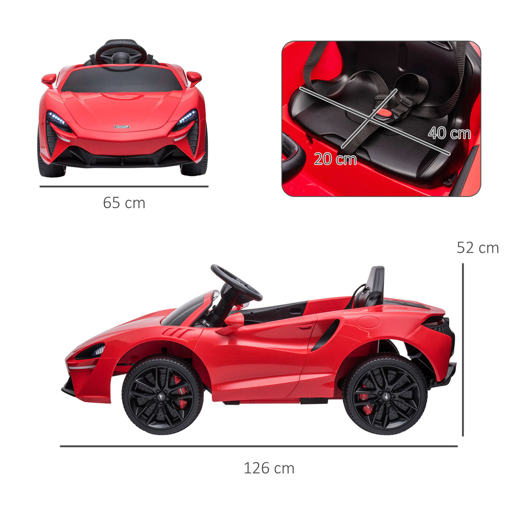 McLaren Licensed Kids Electric Ride-On Car, with Remote Control - Red