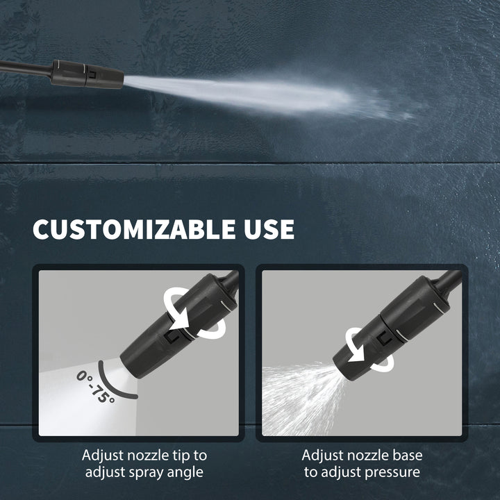 MCL 2200W High Pressure Washer, 170 Bar Pressure, 420 L/h Flow, Portable Electric Power Washer Jet Wash Cleaner with Adjustable Nozzle 6M Hose and Hose Reel for Home Patio Car Driveway