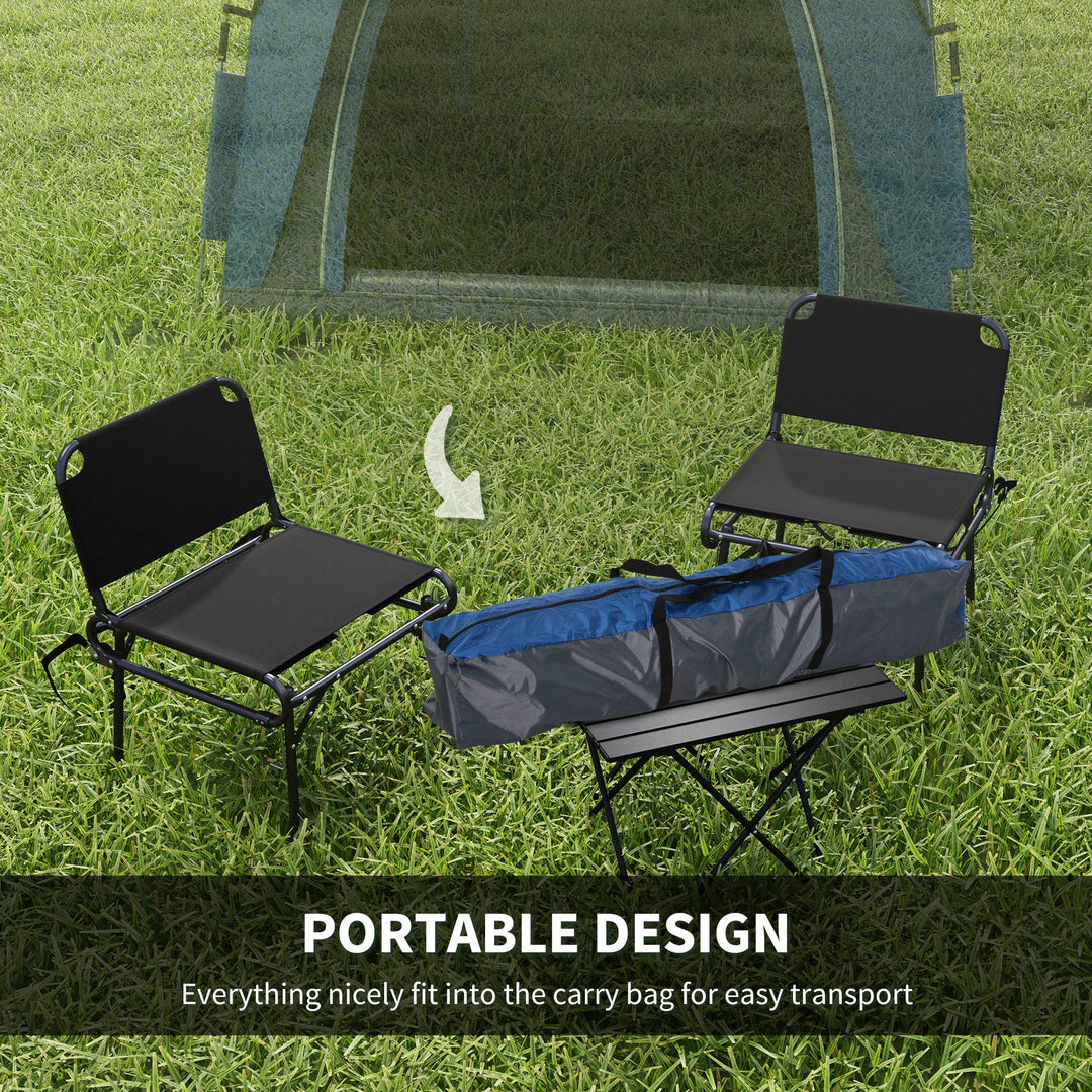 Instant Pop Up Camping Tent, 4 Man Dome Tent with 4 Doors, Sewn-in Groundsheet, Carry Bag and Top Hook for Fishing Hiking Festival, Grey