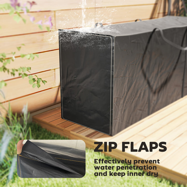 720 L Waterproof Garden Cushion Storage Bag - Black