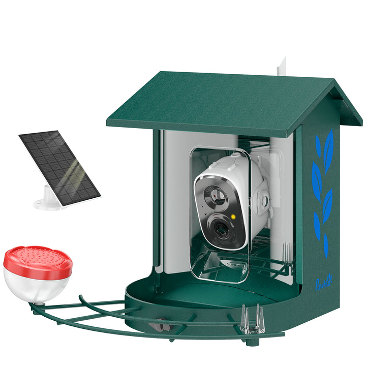 Smart Bird Feeder Camera 2K HD with AI Identifies 16,000+ Species, 2K HD Auto Capture Video, APP Instant Notifications