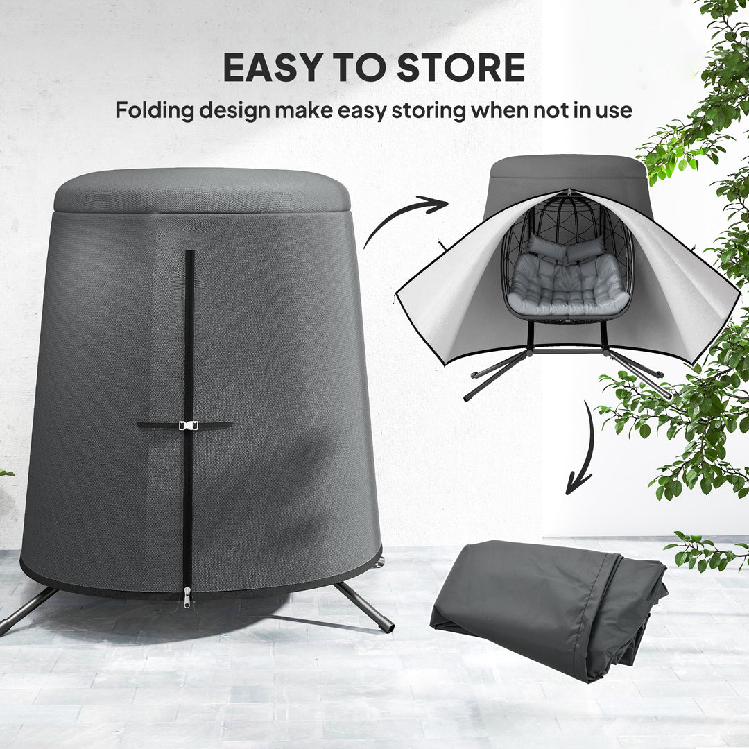 196 x 230 cm Hanging Egg Chair Protective Cover - Grey