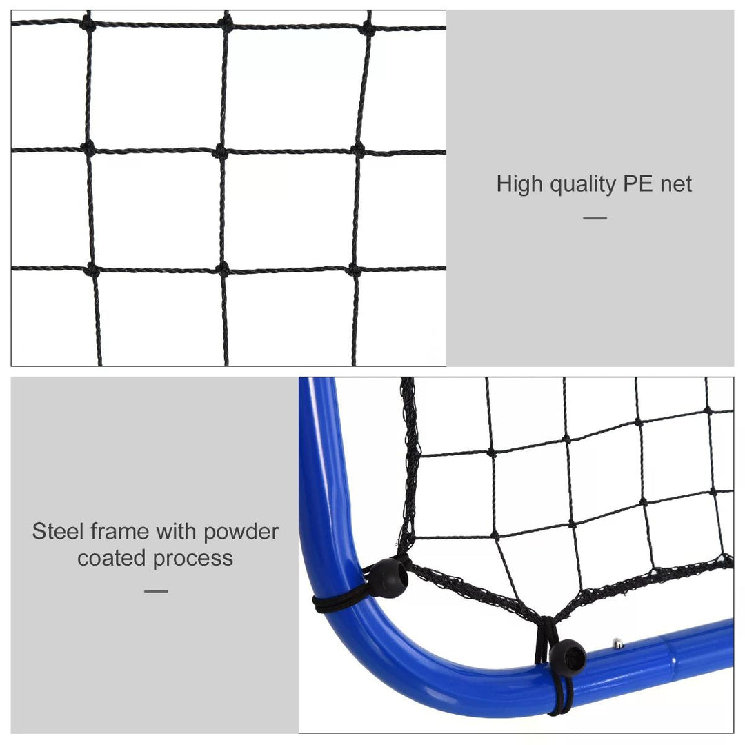 HOMCOM PE Mesh Double-Sided Outdoor Rebounder Net Blue | Aosom UK