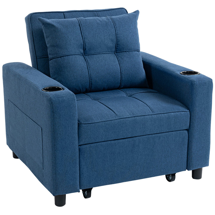 3-in-1 Single Sofa Bed, Convertible Sleeper Chair Bed