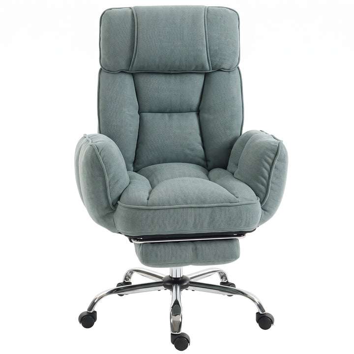 Executive Office Chair Height Adjustable Desk Chair Reclining Flip-up - Light Green