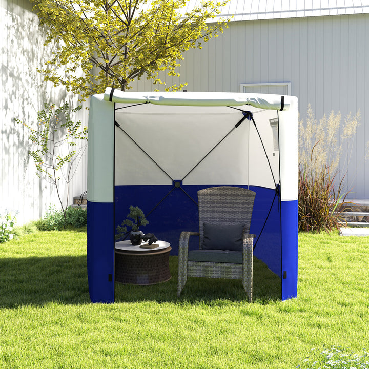 2 x 2m Pop-Up Gazebo, with Accessories - Dark Blue