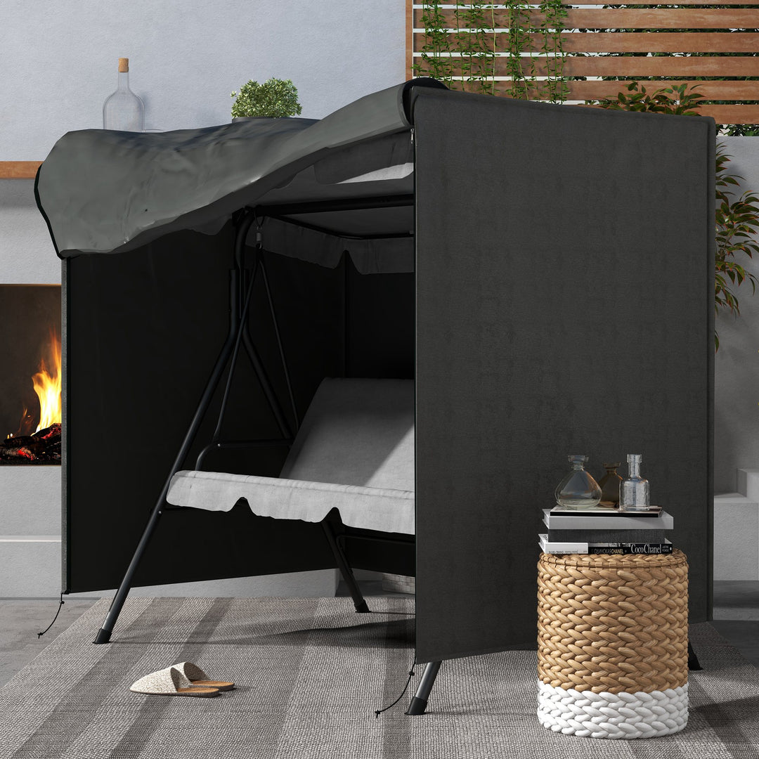 152 x 177cm Three-Seater Swing Chair Protective Cover Grey
