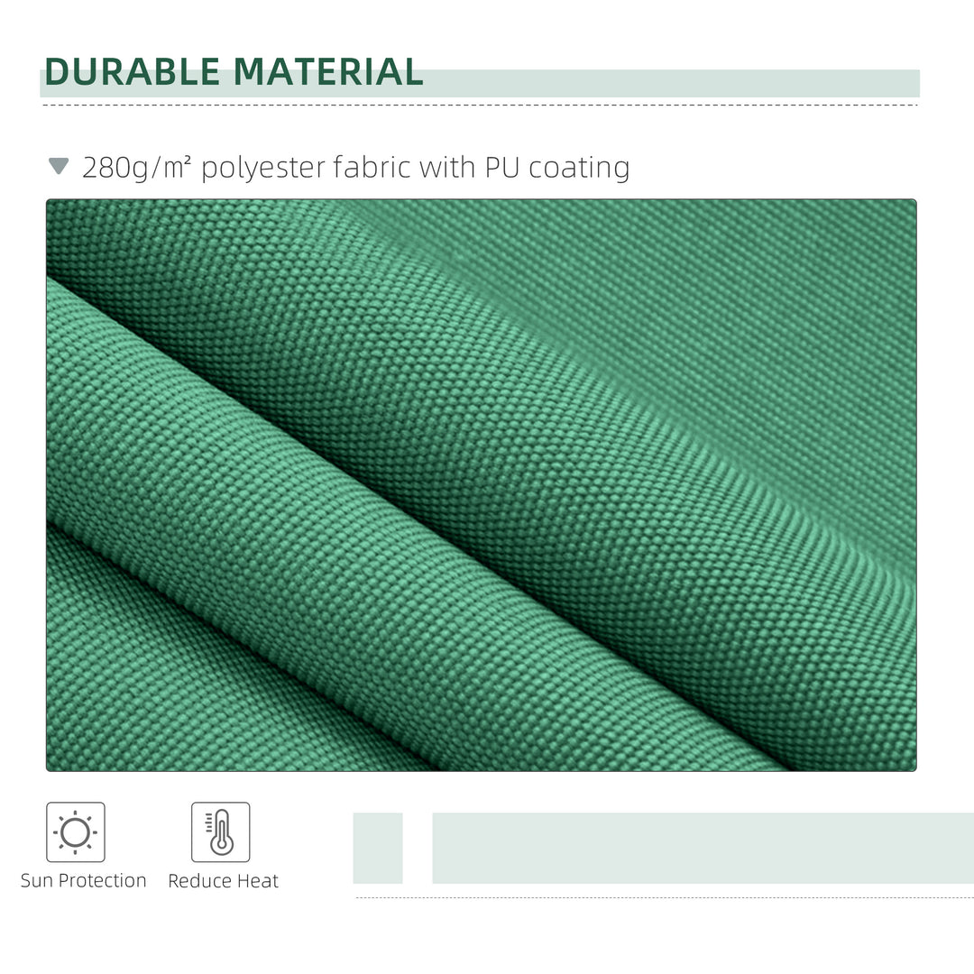 Manual Retractable Awning, size (4m x3m)-Green