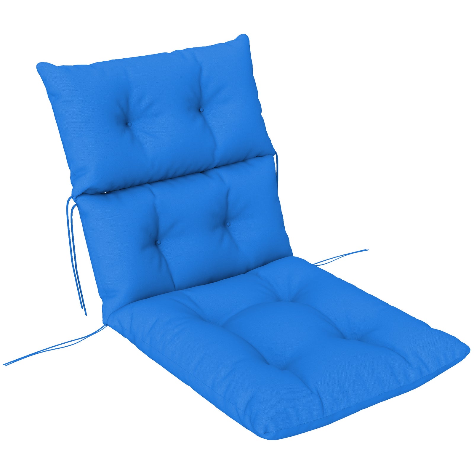 115 x 56cm Rocking Chair Padded Seat Cushion - Blue
