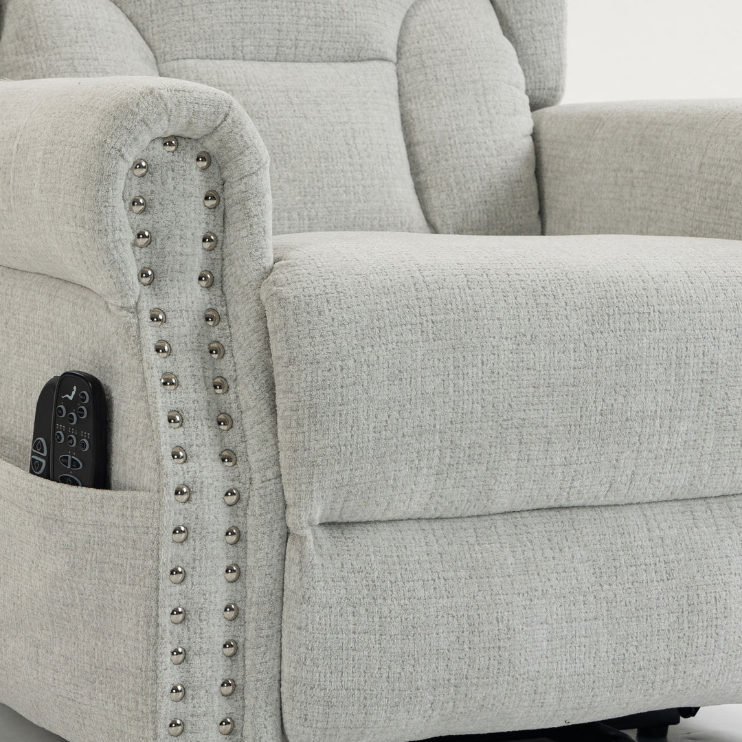 Riser Recliner Chair with Massage and Heat, Chenille Electric Power - view 3