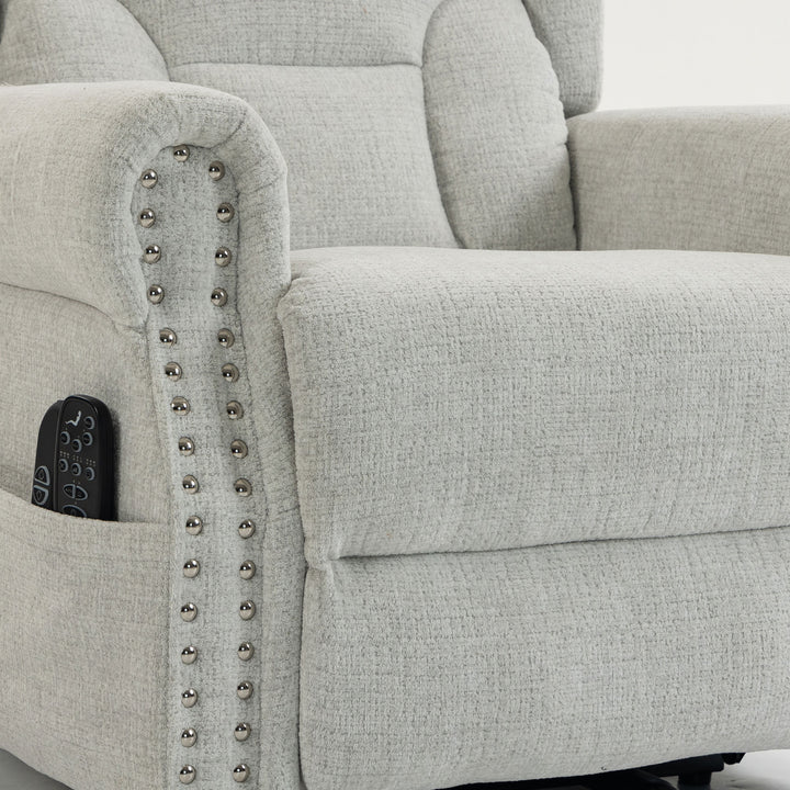 Riser Recliner Chair with Massage and Heat, Chenille Electric Power - view 3