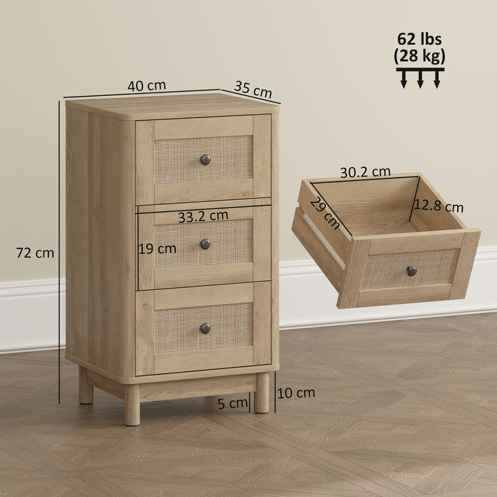 40 cm Drawer Chest of Drawers with 3 Drawer