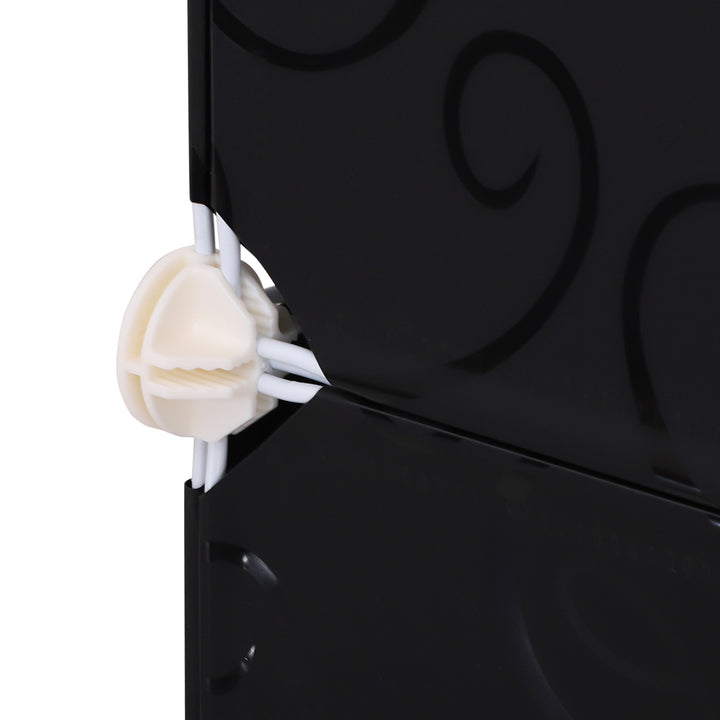 MCL Portable Wardrobe for Bedroom, 12 Cube Closet with 2 Hanging Rails, Modular Storage Cabinet, Plastic Armoire for Space Saving, White and Black