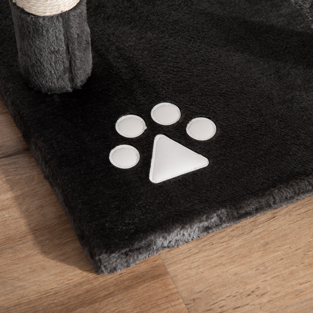 MCL Floor-to-Ceiling Cat Tree for Indoor Cats, 240-260cm Adjustable Cat Tree - Dark Grey