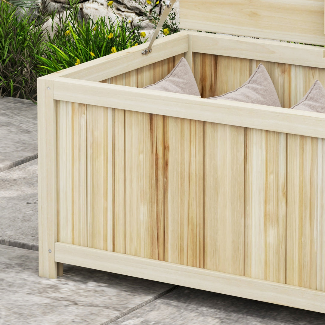 172 Litre Outdoor Storage Box, Wooden terrace Box Garden Storage Container