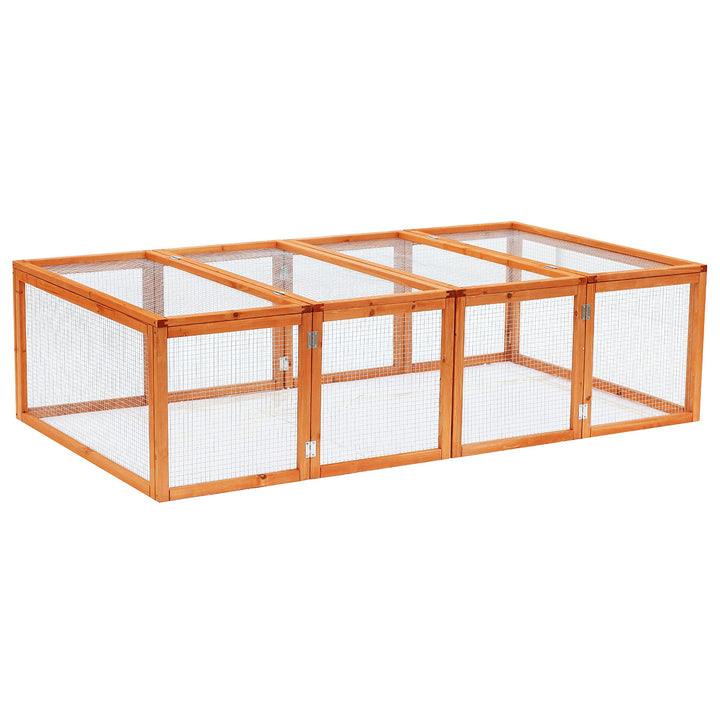 Guinea Pigs Hutches W/ Mesh Wire, 181Lx100Wx 48H cm-Wood