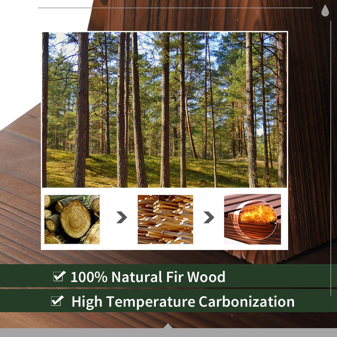 MCL Wooden Water Pump Fountain, 2 Tier-Fir Wood