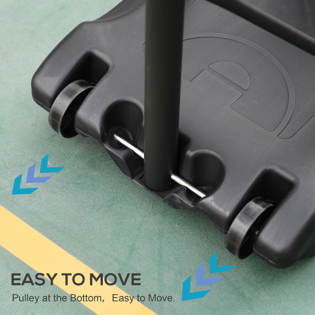 MCL 94-123cm Adjustable Height Basketball Hoop and Stand