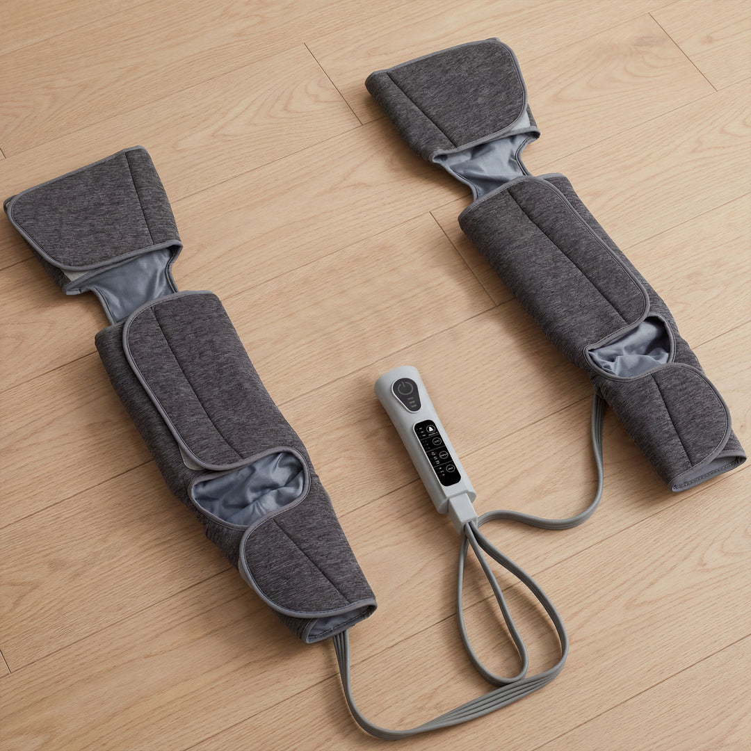 Leg Massager with Heat, Compression, 3 Auto Modes &amp; 3 Intensities, Foo