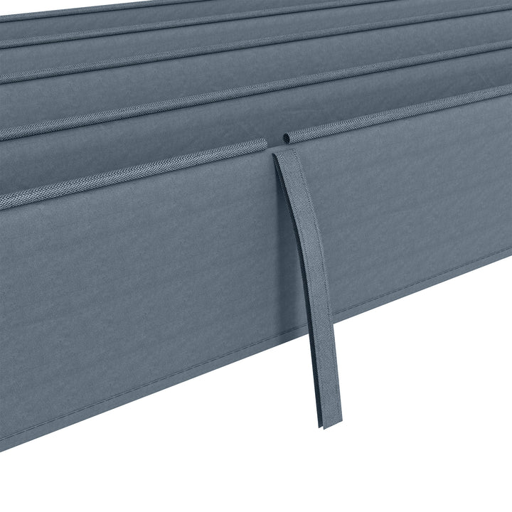 Outsunny Pergola Roof, Retractable Sun Shade Cover for 2.85 x 2m Pergola, UV30+ Protected, Dark Grey