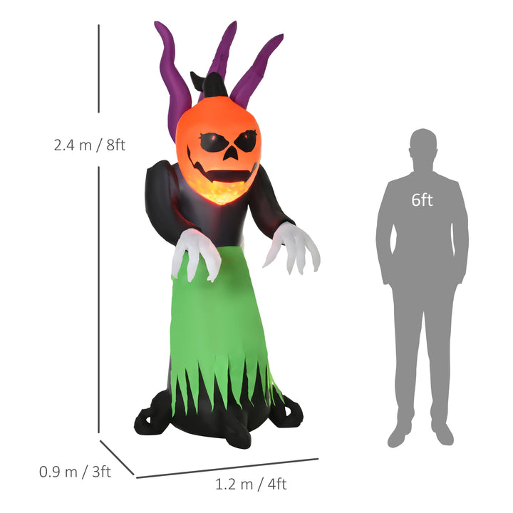 Halloween Pumpkin Ghost Inflatable LED Lights Accessories Scary Ghoul Outdoor Kids Party Theme Display