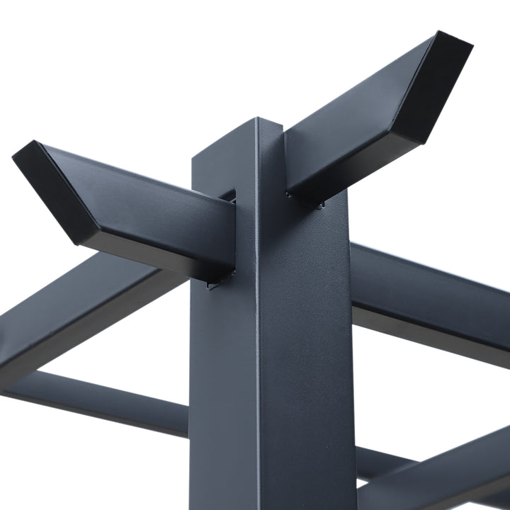 MCL 3 x 3 Meter Metal Pergola Garden Gazebo Grape Trellis for Climbing Plants Outdoor Sun Shelter Arbours