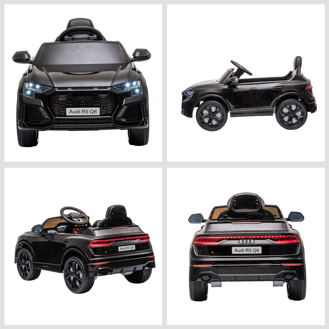 Licensed Audi RS Q8 Electric Ride On Car, with Remote Control, Black
