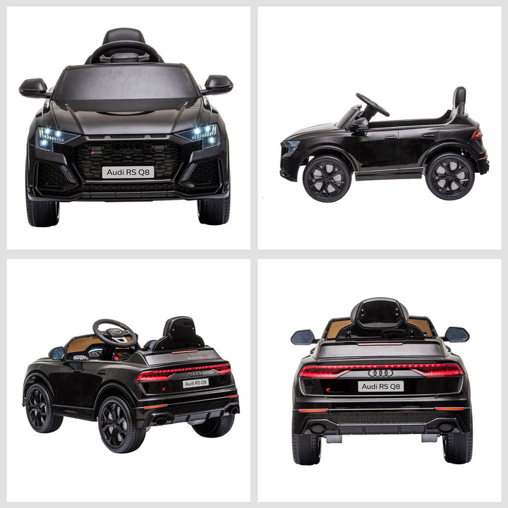 Licensed Audi RS Q8 Electric Ride On Car, with Remote Control, Black