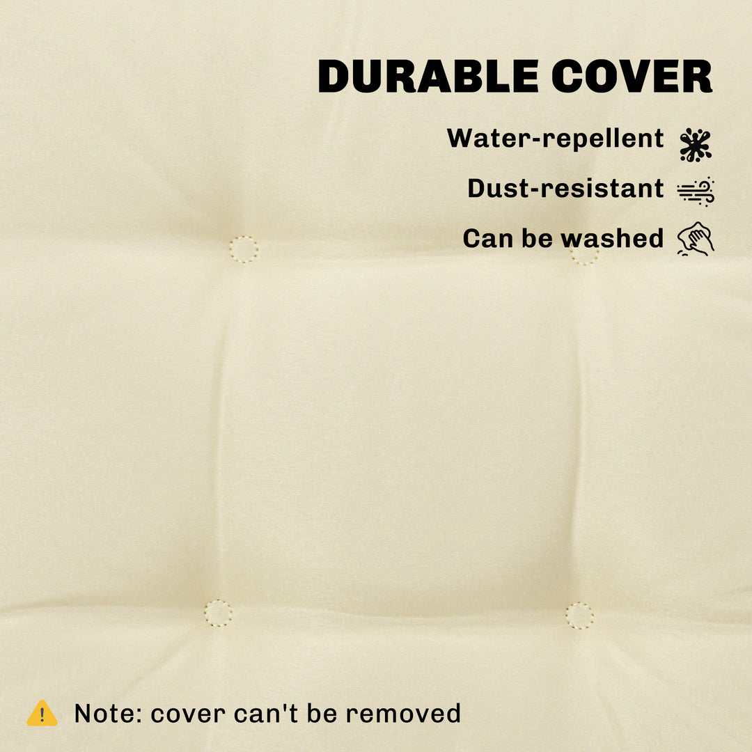 Set of 4 Garden Seat Cushion with Ties, 42 x 42cm Replacement Dining C