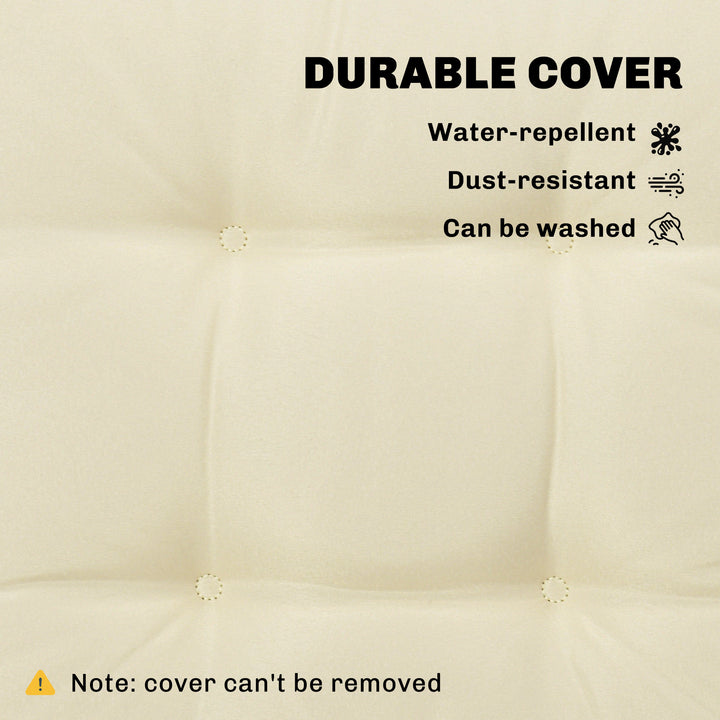 Set of 4 Garden Seat Cushion with Ties, 42 x 42cm Replacement Dining C