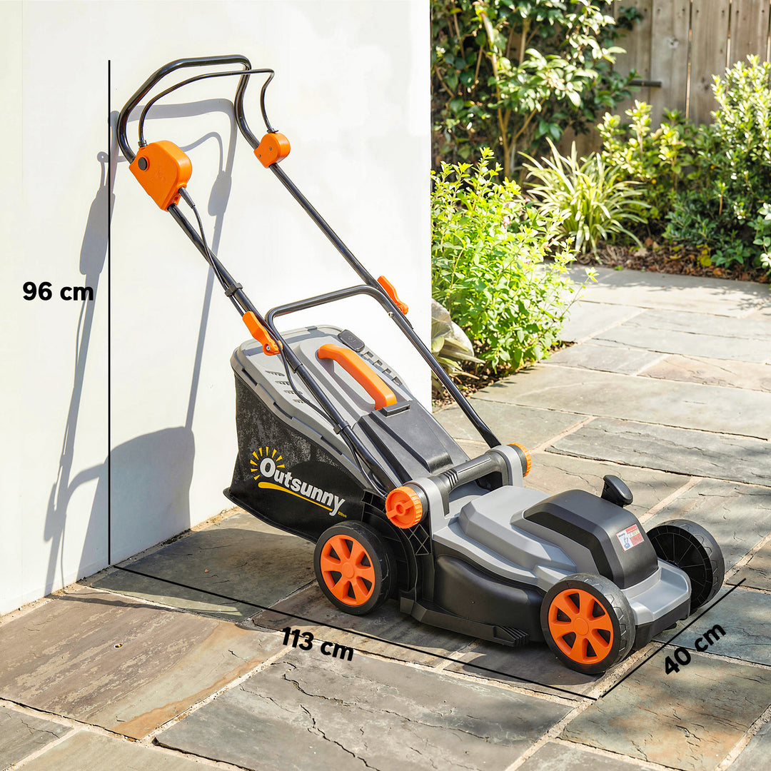 18V Cordless Lawnmower with 2 x 4Ah Batteries, Battery Lawn Mower with