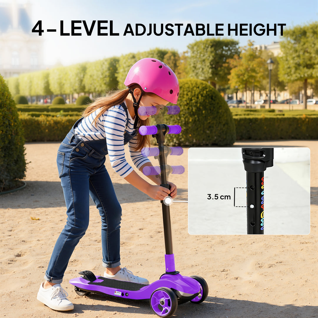 Three-Wheel Foldable Electric Scooter for Kids Aged 6-10 Years