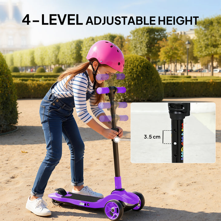 Three-Wheel Foldable Electric Scooter for Kids Aged 6-10 Years