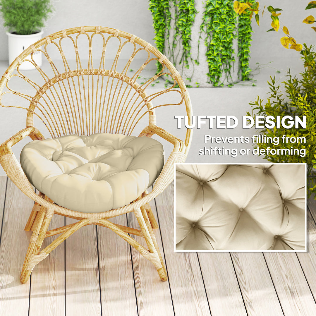 Set of Two Φ60cm Outdoor Cushions - Beige