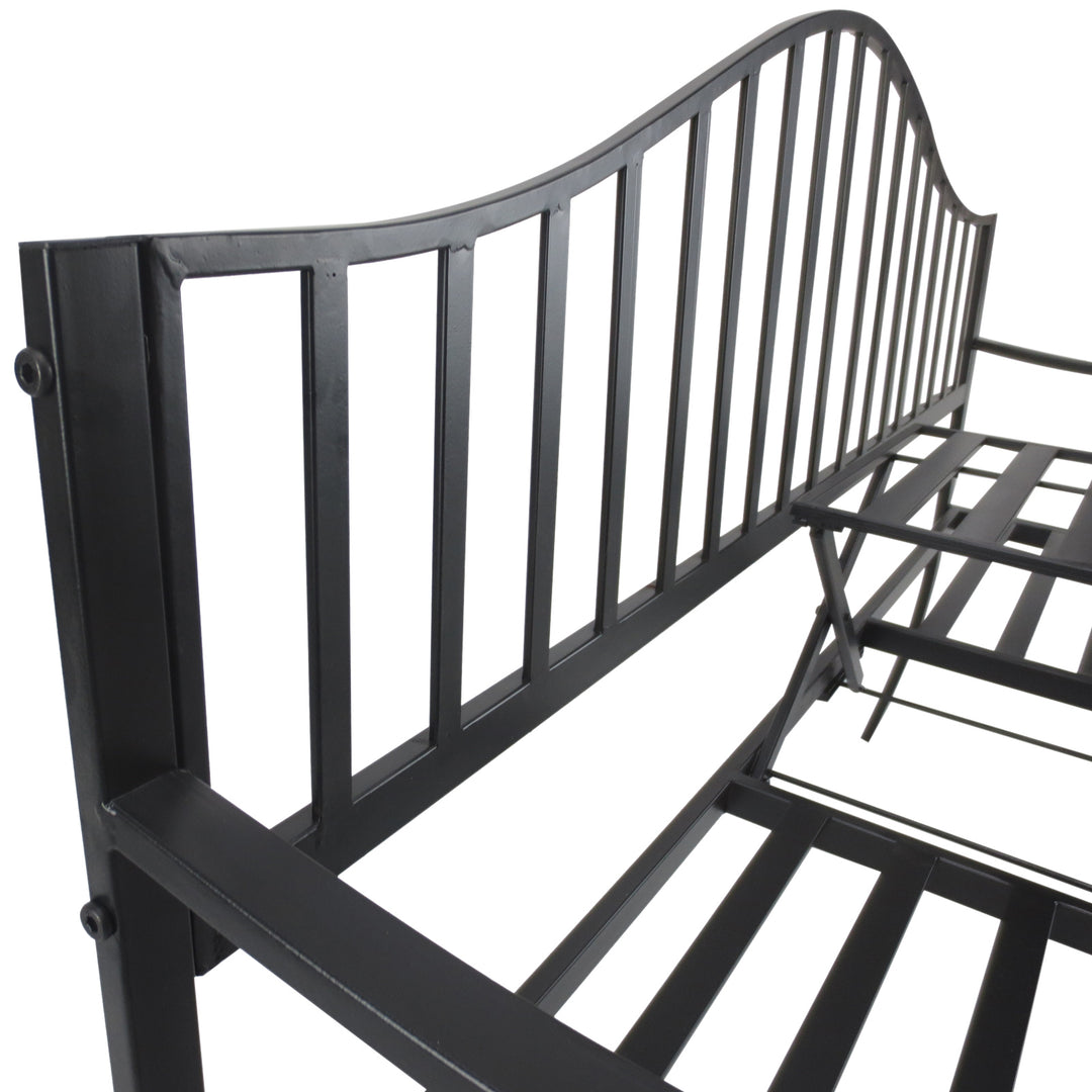 Metal Bench W/Table, 150Lx53Wx95H cm