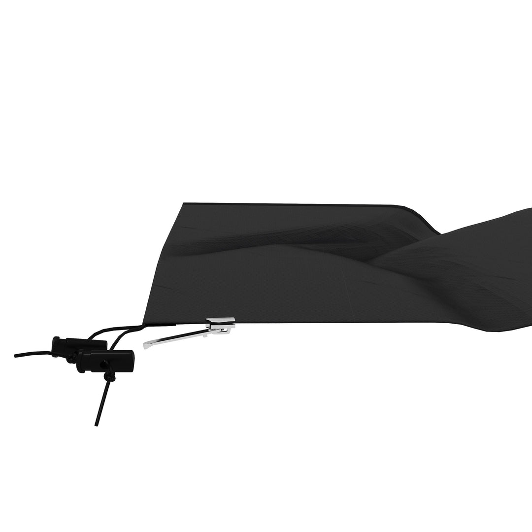 Parasol Cover, Cantilever Umbrella Cover for 2-3.5 m Parasols, 420D Oxford Fabric Banana Umbrella Protector with Zipper for Outdoor Garden, Patio, Black