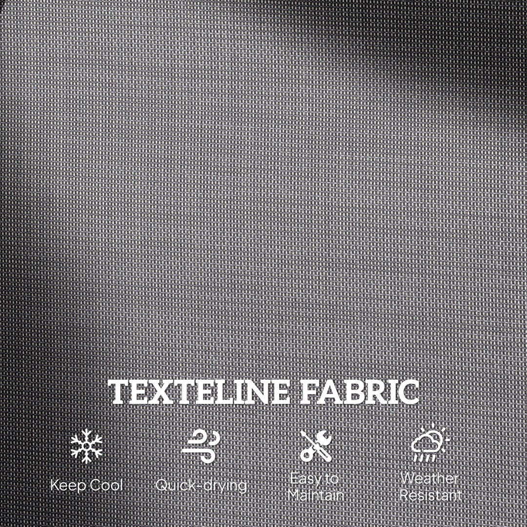 MCL 2-Person Outdoor Glider Bench Patio Double Swing Gliding Chair Loveseat w/Power Coated Steel Frame for Garden Patio Porch, Grey