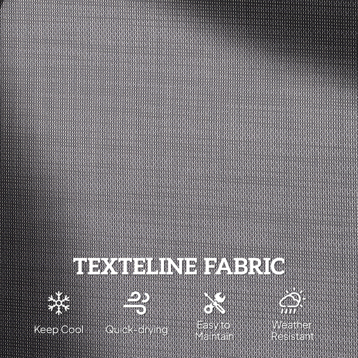 MCL 2-Person Outdoor Glider Bench Patio Double Swing Gliding Chair Loveseat w/Power Coated Steel Frame for Garden Patio Porch, Grey