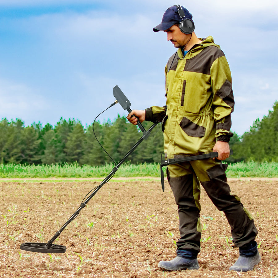 Metal Detector for Adults and Beginners, Gold Detector with Higher Accuracy IP68 Waterproof Coil, 5 Professional Modes with Pinpoint & Memory Mode, Bigger Backlit LCD Display with DSP Chip