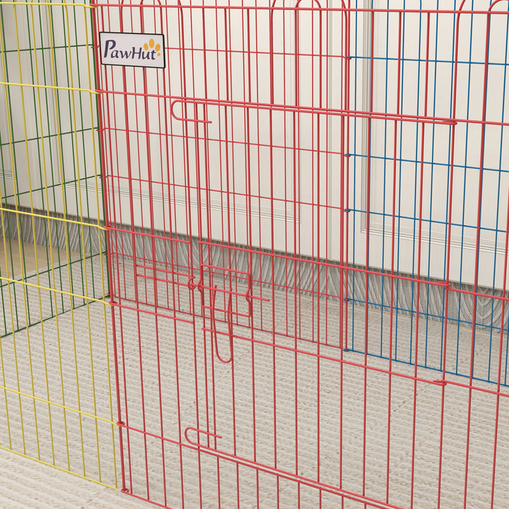Pet Playpen Crate, with Eight Panels, Door, for Indoors and Outdoors, 60H x Φ156cm