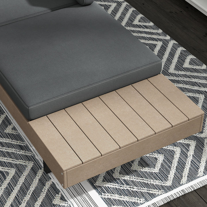 Three-Piece 'L' Garden Sofa Set - Grey