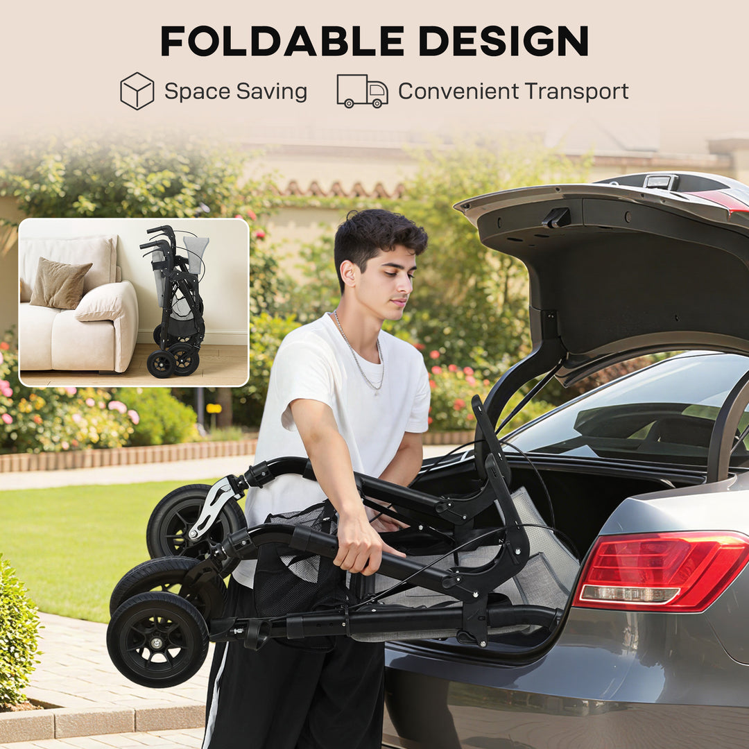 Rollator Walker Wheelchair, with Seat