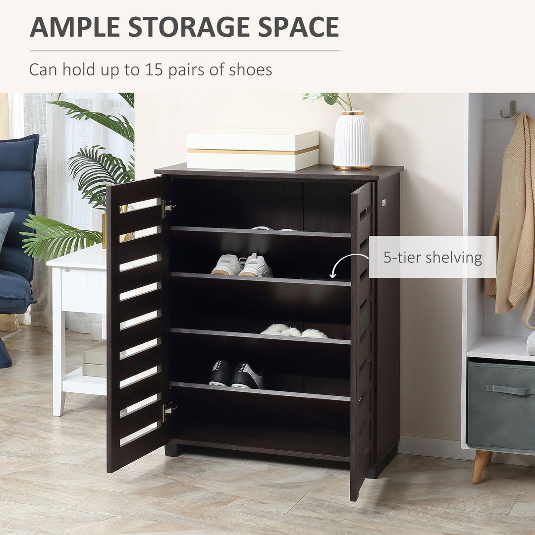 15 Shoe Storage Cabinet - Wood-Effect