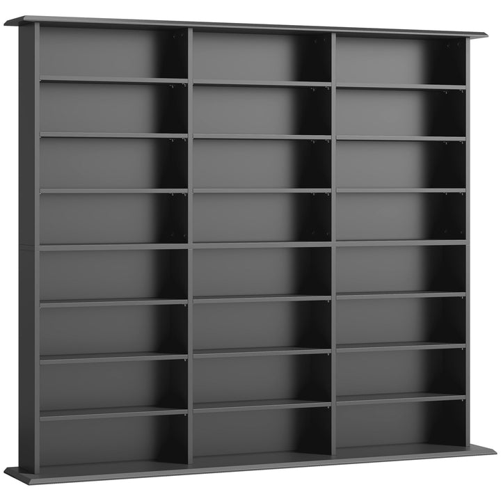 1032 CD/594 DVD Storage Unit, Blu-ray Media Storage Shelf with 24 Comp