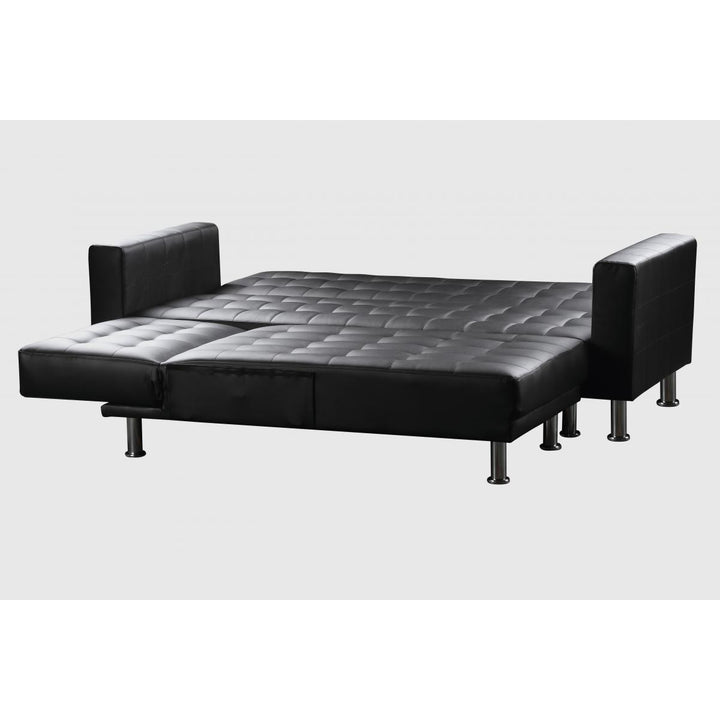 Hawthorn Corner Multi Functional Sofa Bed PU & PVC Black