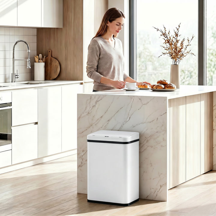 40L Sensor Bin with Soft-Close Lid, Stainless Steel Automatic Touchles