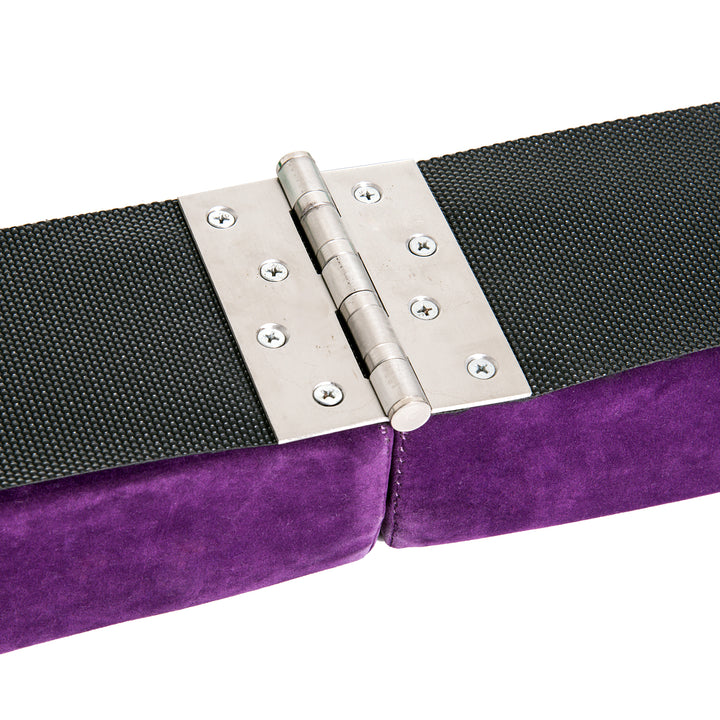 2.4M 8FT Gymnastics Folding Balance Beam Home Gym Training Exercise Sports - Purple
