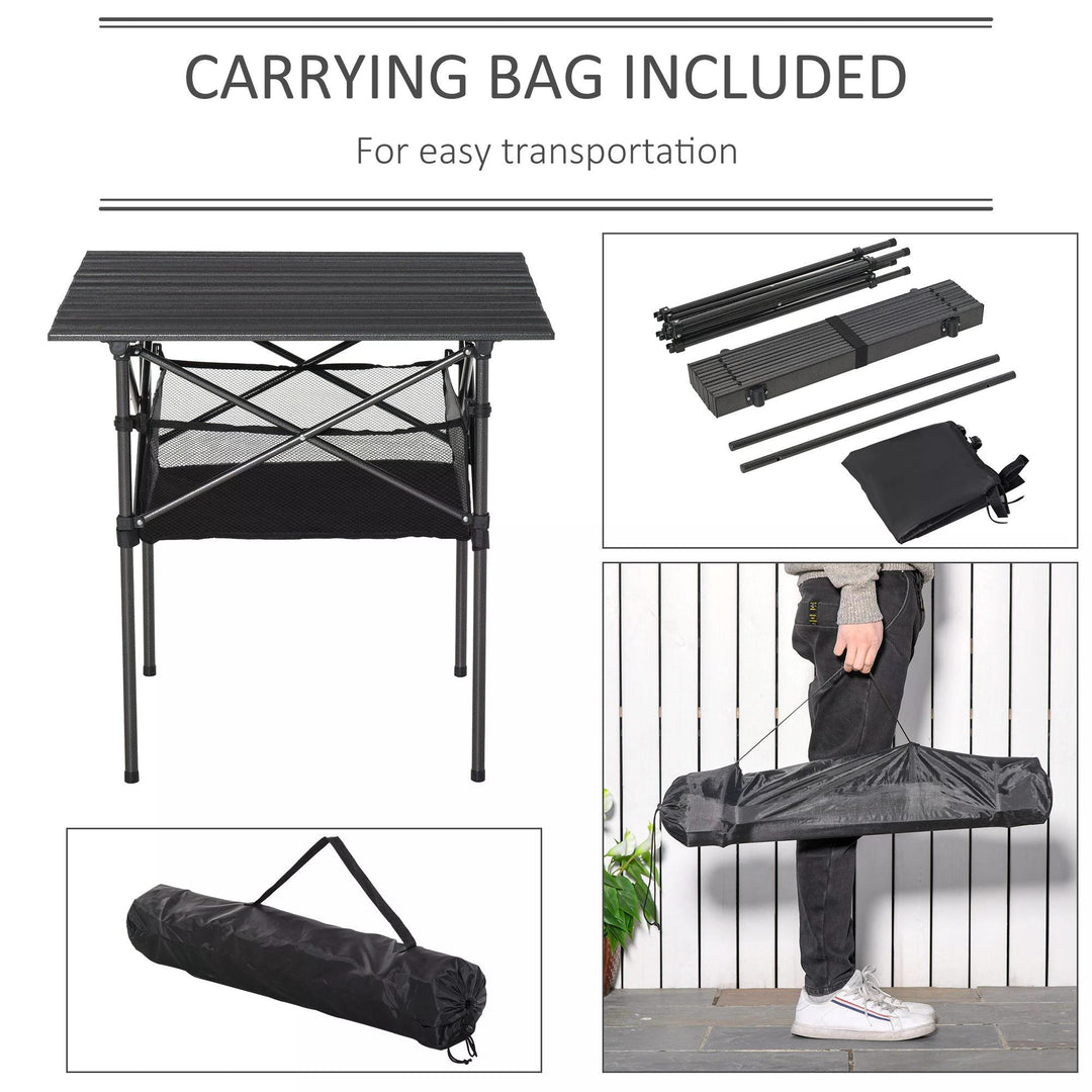 Outdoor Folding Camping Table W/ Storage Bag, Portable for Garden Beach Picnic