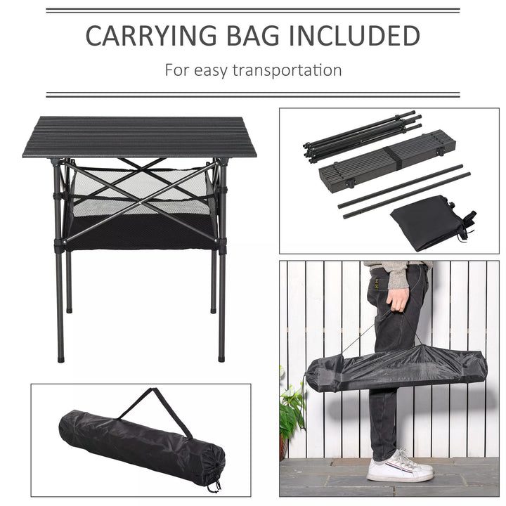 Outdoor Folding Camping Table W/ Storage Bag, Portable for Garden Beach Picnic