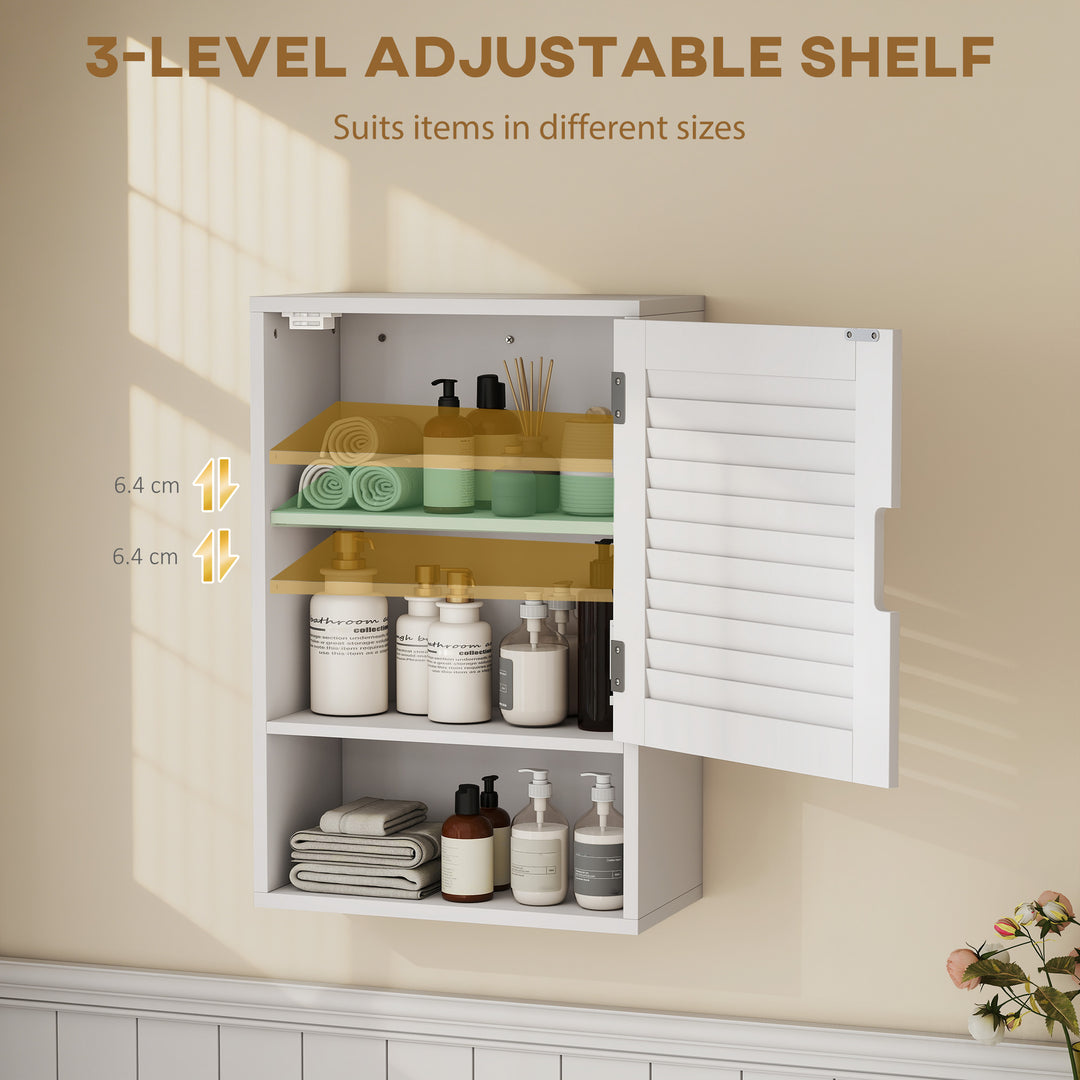 Bathroom Cabinet, Wall Mounted Storage Cabinet with Adjustable Shelves